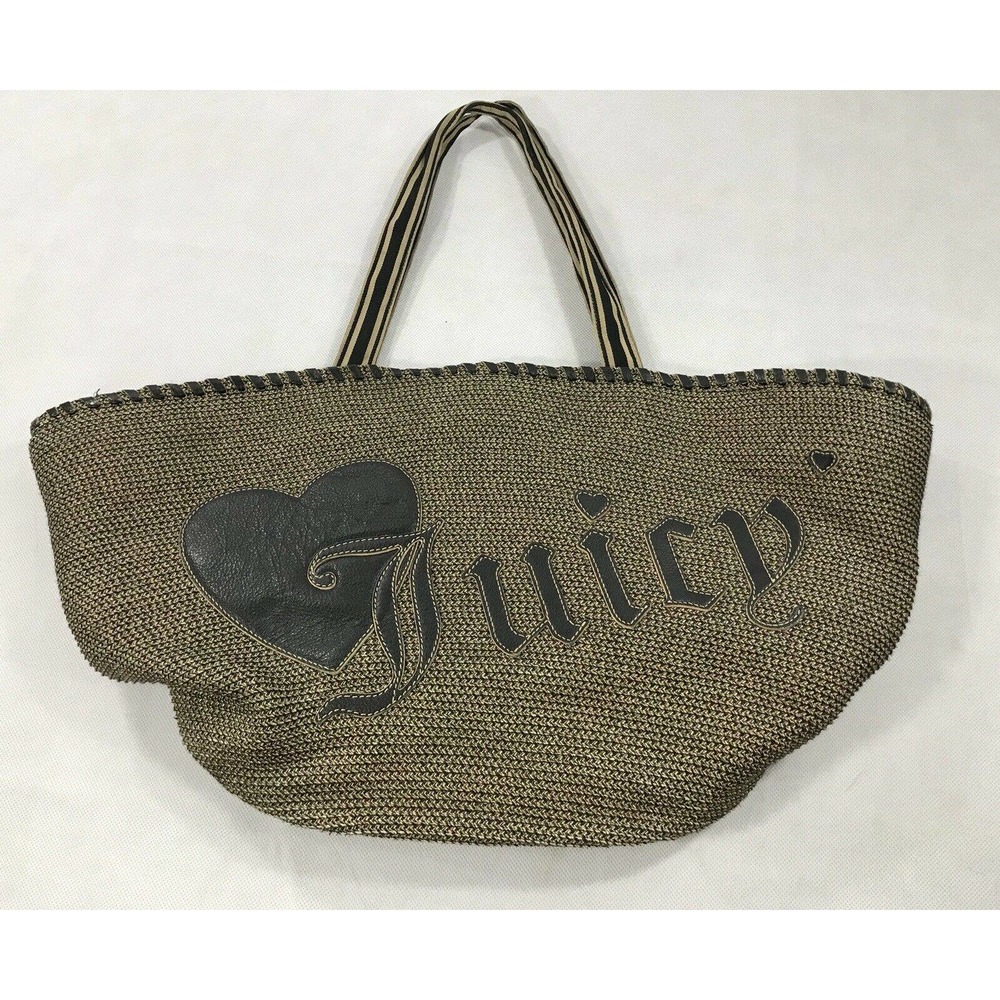 Juicy Couture Wicker Beach Bag Large Read
